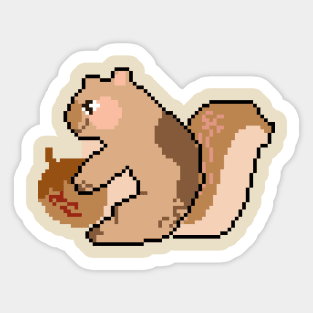 Pixel Pets squirrel Sticker